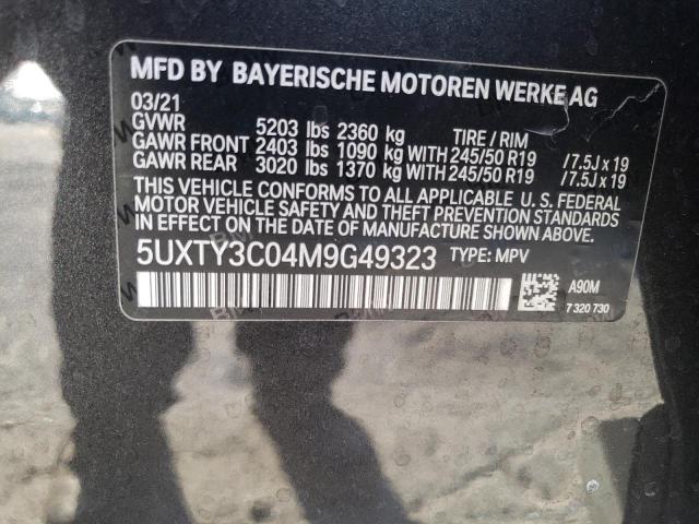 5UXTY3C04M9G49323 2021 BMW X3, photo no. 13