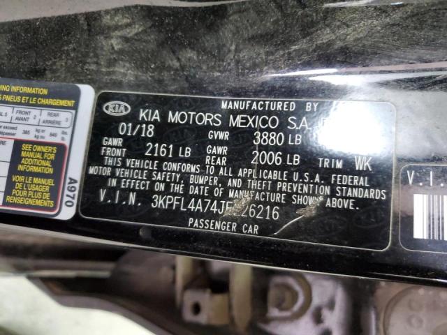 3KPFL4A74JE226216 KIA FORTE LX