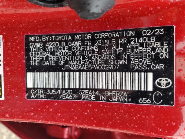 2023 TOYOTA GR COROLLA JTNABAAE5PA002907