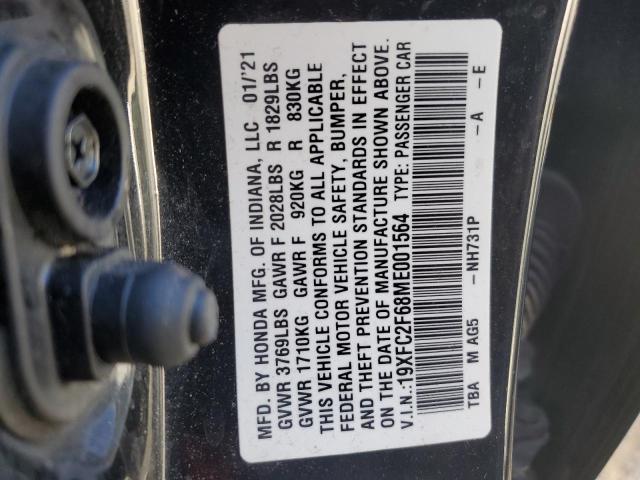 19XFC2F68ME001564 Honda Civic Lx