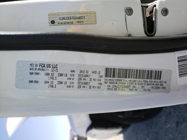 1C4NJCEA7GD648377 Jeep Compass Latitude