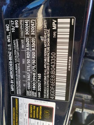 4JGDF6EE8JB043350 Mercedes-Benz Gls 450 4matic