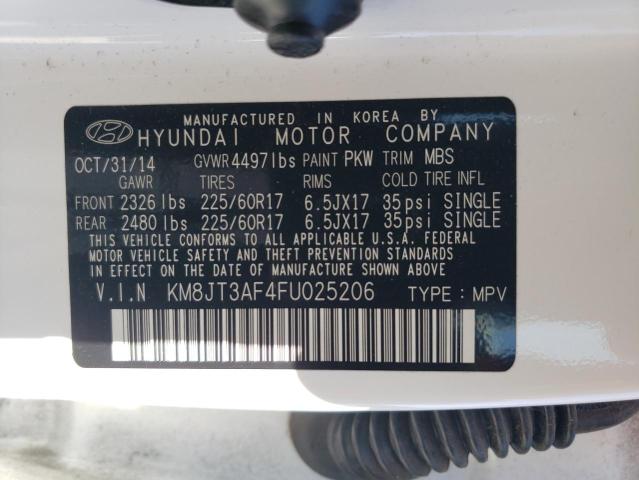 2015 HYUNDAI TUCSON GLS - KM8JT3AF4FU025206