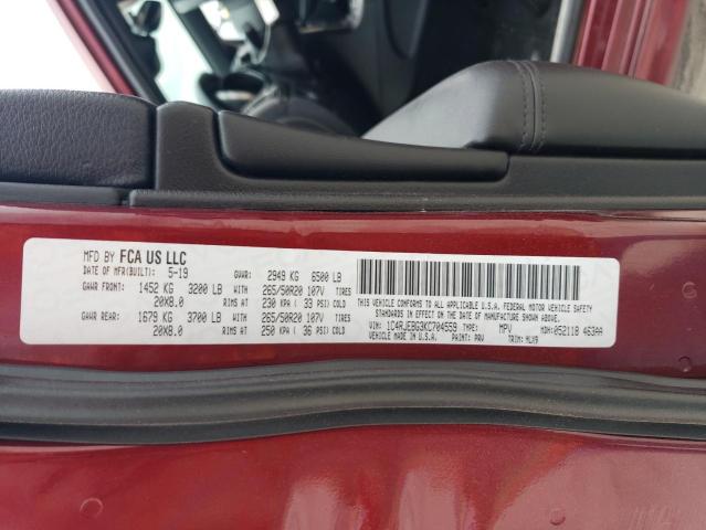 1C4RJEBG3KC704559 Jeep Grand Cherokee Limited