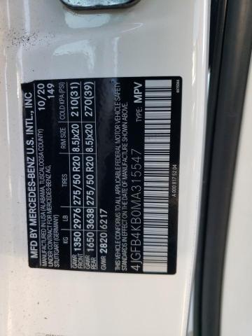 2021 MERCEDES-BENZ GLE 350 4M - 4JGFB4KB0MA315547