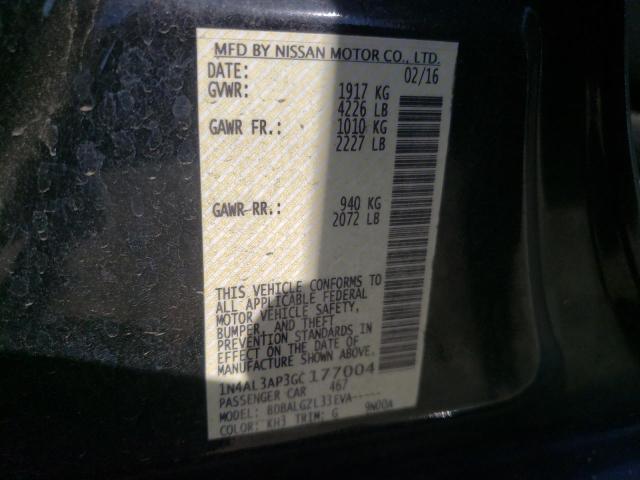1N4AL3AP3GC177004 Nissan ALTIMA 2.5