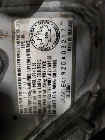 2002 KAWASAKI KL650 A - JKAKLEA192DA03217