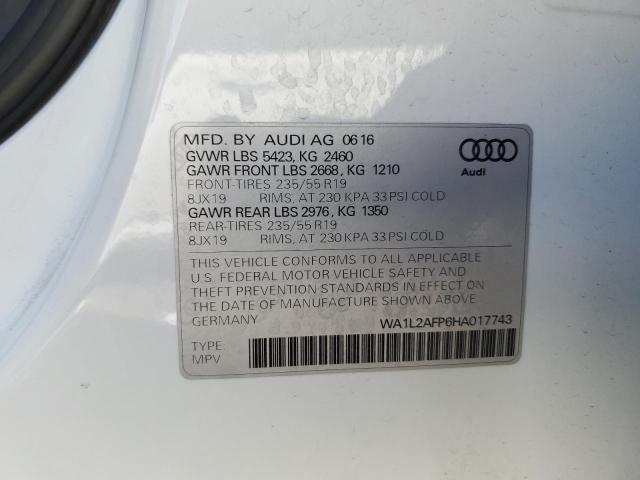 VIN WA1L2AFP6HA017743 2017 Audi Q5, Premium Plus no.13