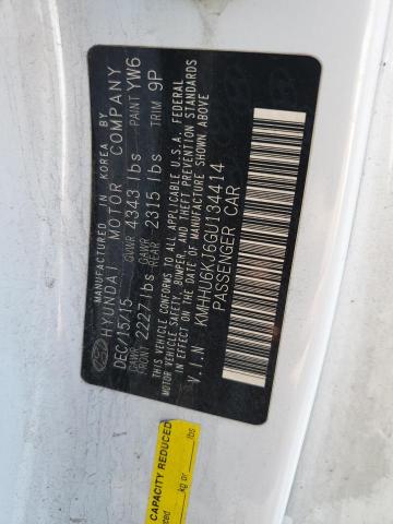 2016 HYUNDAI GENESIS CO - KMHHU6KJ6GU134414