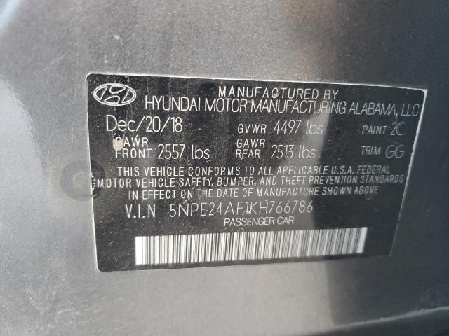 5NPE24AF1KH766786 Hyundai SONATA SE