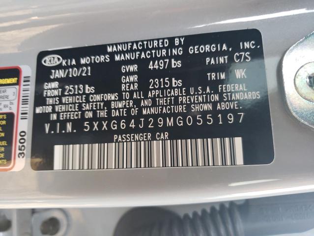 5XXG64J29MG055197 Kia K5 GT LINE 10