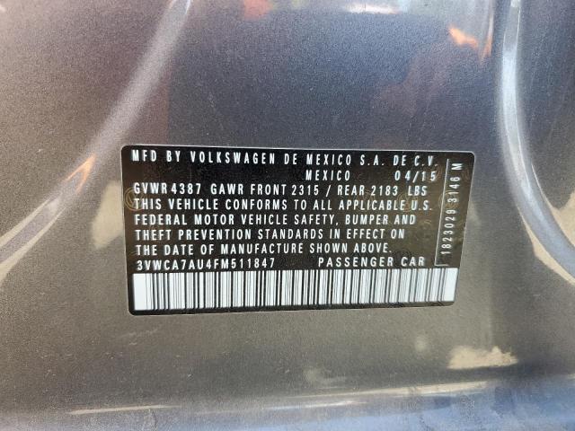 2015 VOLKSWAGEN GOLF SPORT - 3VWCA7AU4FM511847