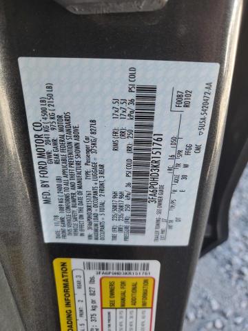 3FA6P0HD3KR151761 Ford Fusion SE 10