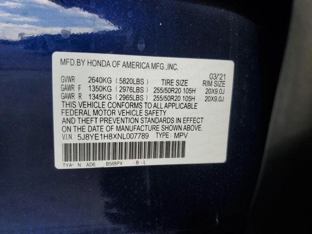 5J8YE1H8XNL007789 Acura MDX ADVANC 13