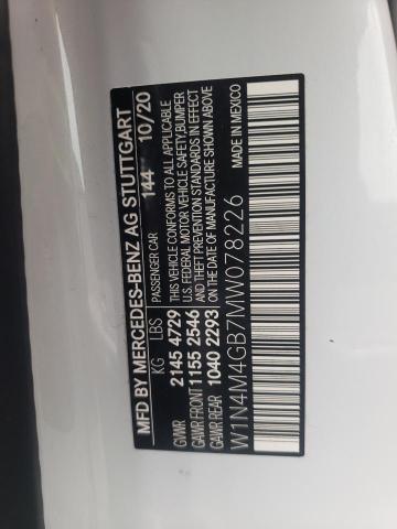 W1N4M4GB7MW078226 Mercedes-Benz GLB 250