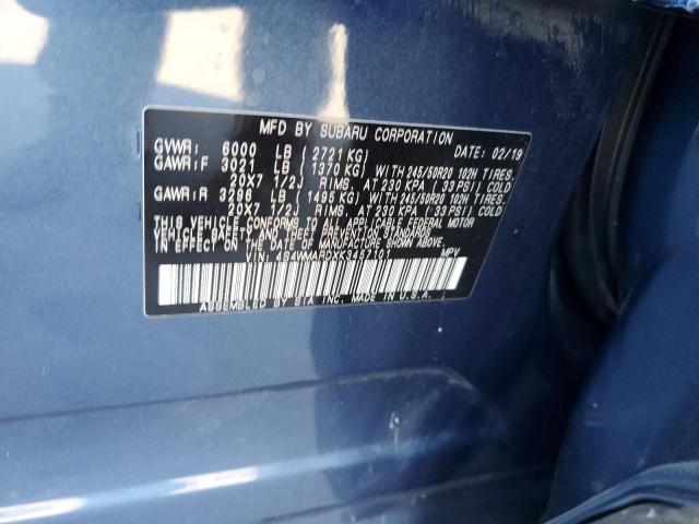 4S4WMARDXK3457101 Subaru Ascent Touring