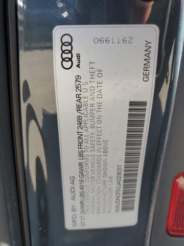 WAUDNCF50JA029031 2018 AUDI A5, photo no. 13