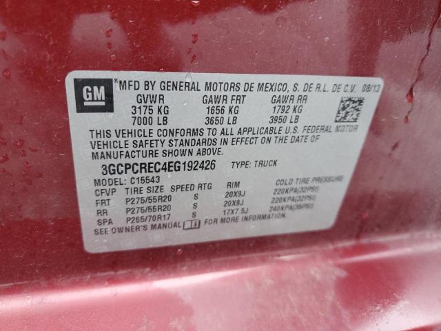 3GCPCREC4EG192426 | 2014 CHEVROLET SILVERADO