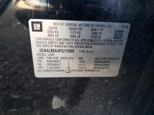 2GNALBEK4F6215888 | 2015 CHEVROLET EQUINOX LT