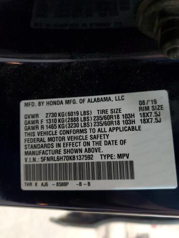 2019 HONDA ODYSSEY EX - 5FNRL6H70KB137592