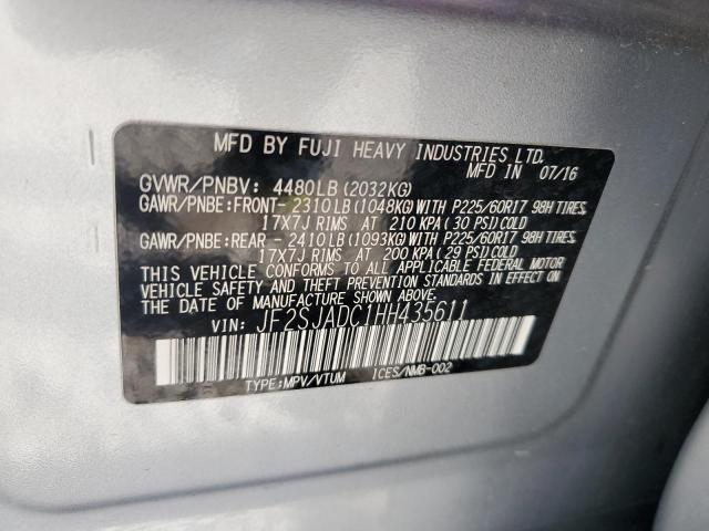 JF2SJADC1HH435611 Subaru Forester 2.5i Premium