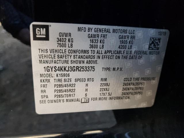  CADILLAC ESCALADE 2016 Чорний