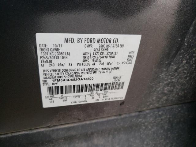 2018 FORD EXPLORER X - 1FM5K8D88JGA13890