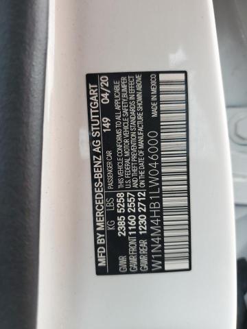 W1N4M4HB1LW046000 Mercedes-Benz Glb 250 4matic