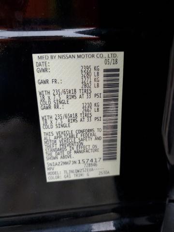 5N1AZ2MH7JN157417 Nissan MURANO S