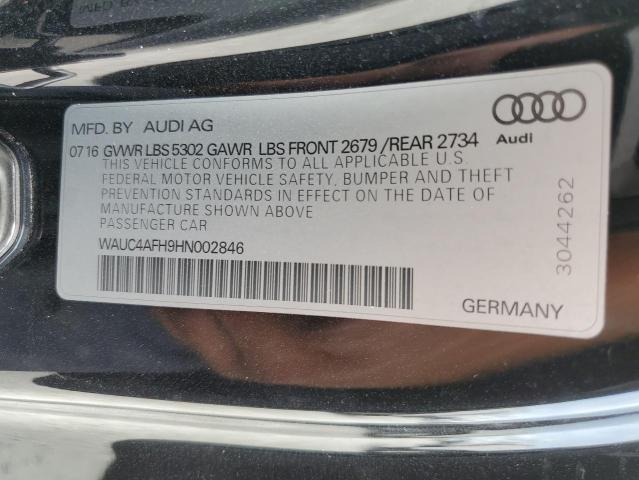 WAUC4AFH9HN002846 Audi S5