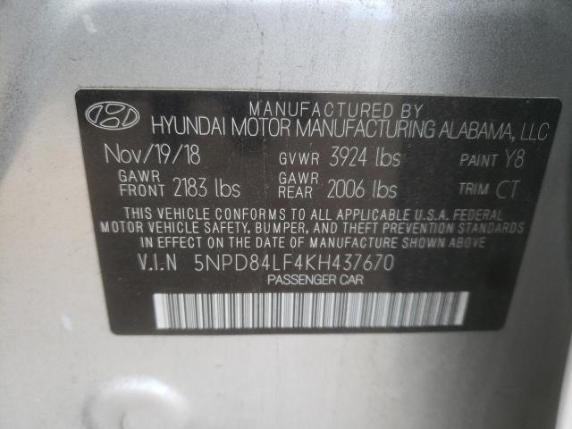 2019 HYUNDAI ELANTRA SE - 5NPD84LF4KH437670