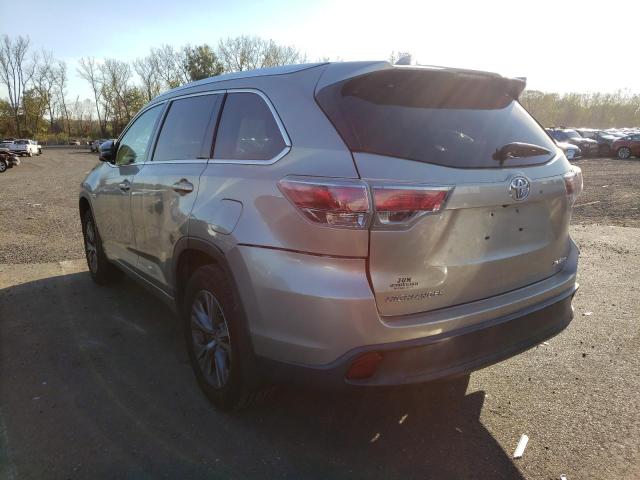 VIN 5TDJKRFH7ES009508 2014 Toyota Highlander, Xle no.2