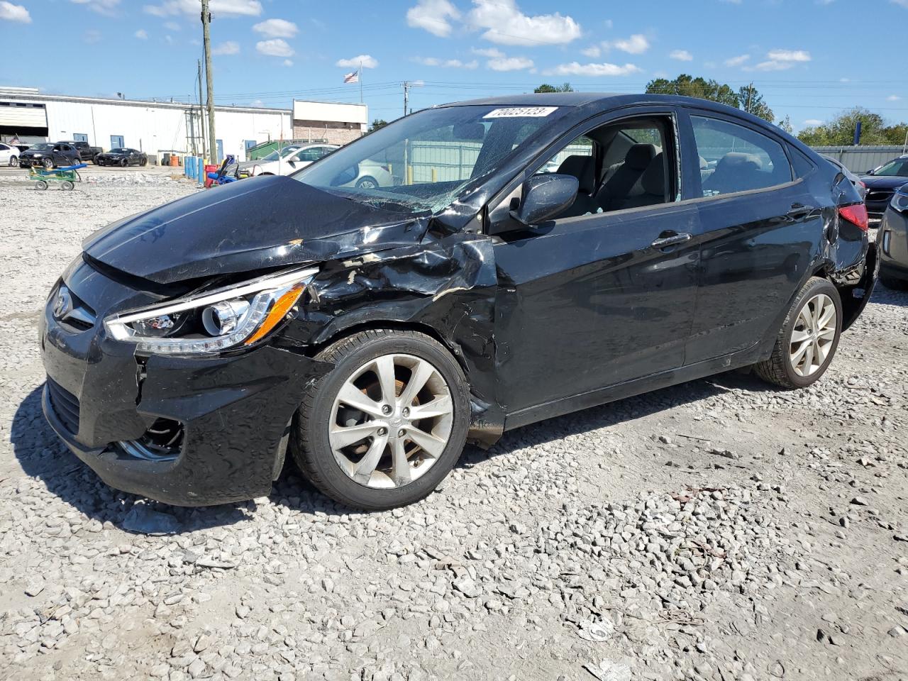 2014 Hyundai Accent Gls vin: KMHCU4AE5EU592512