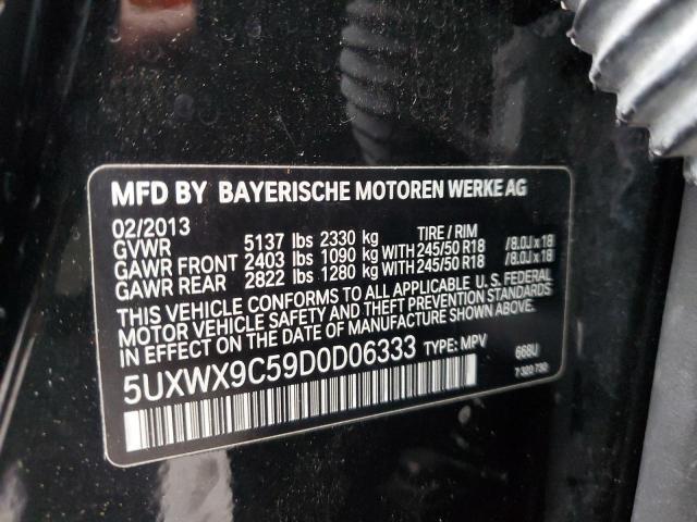 VIN 5UXWX9C59D0D06333 2013 BMW X3, Xdrive28I no.12