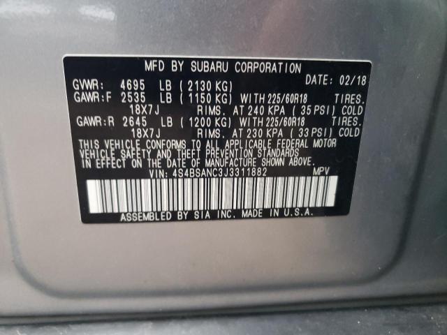 4S4BSANC3J3311882 Subaru Outback 2.5i Limited