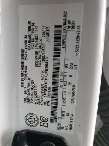 1FTEW1EP7JFB06413 Ford F150 Supercrew