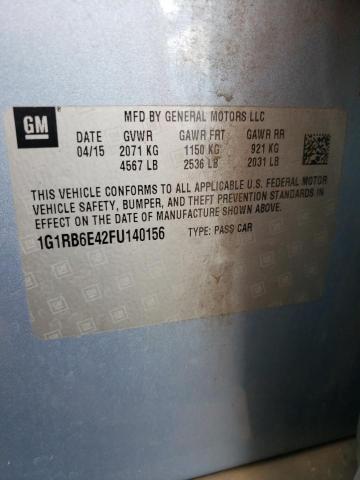 VIN 1G1RB6E42FU140156 2015 Chevrolet Volt no.12