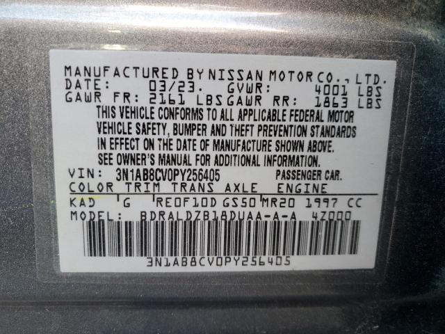 3N1AB8CV0PY256405 | 2023 Nissan sentra sv