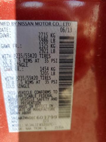 5N1AR2MN0EC603799 Nissan Pathfinder S