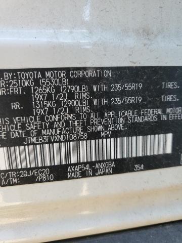2022 TOYOTA RAV4 PRIME - JTMEB3FVXND108758