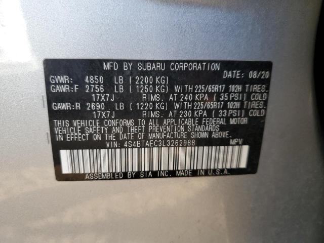 4S4BTAEC3L3262988 Subaru Outback Premium