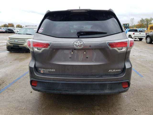 VIN 5TDJKRFH1ES057585 2014 Toyota Highlander, Xle no.6