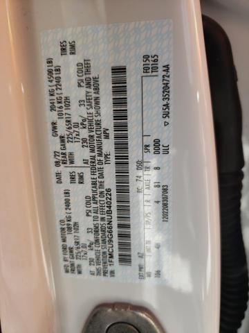2022 FORD ESCAPE SE - 1FMCU9G66NUB40226