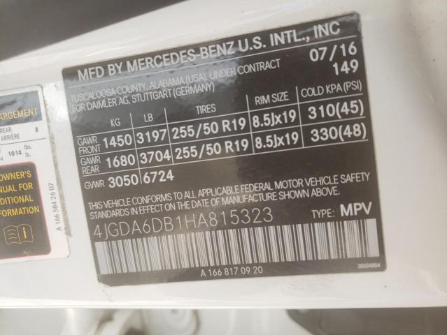 4JGDA6DB1HA815323 Mercedes-Benz Gle 550e 4matic