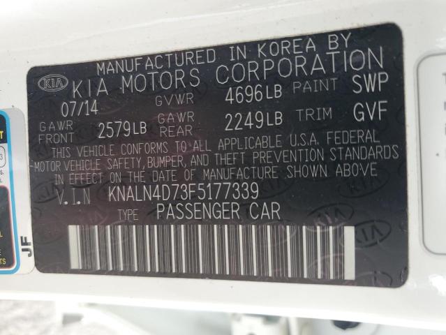 2015 KIA CADENZA PR - KNALN4D73F5177339
