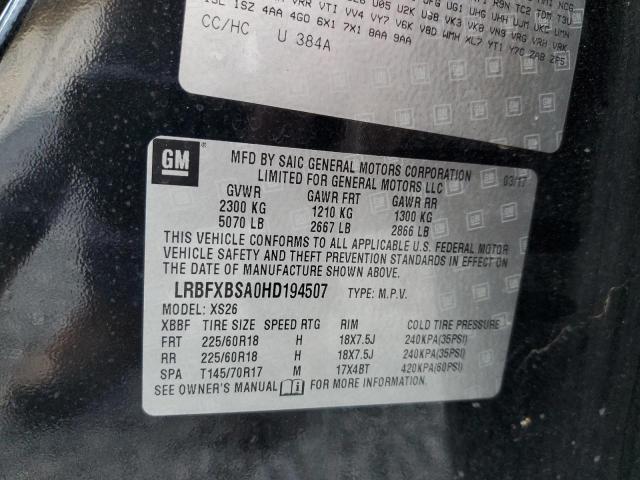 LRBFXBSA0HD194507 Buick Envision Essence