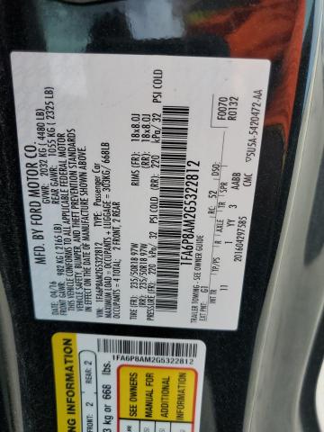 2016 FORD MUSTANG - 1FA6P8AM2G5322812