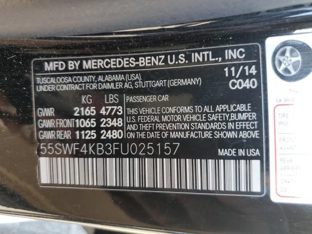 55SWF4KB3FU025157 2015 MERCEDES-BENZ C-CLASS, photo no. 12