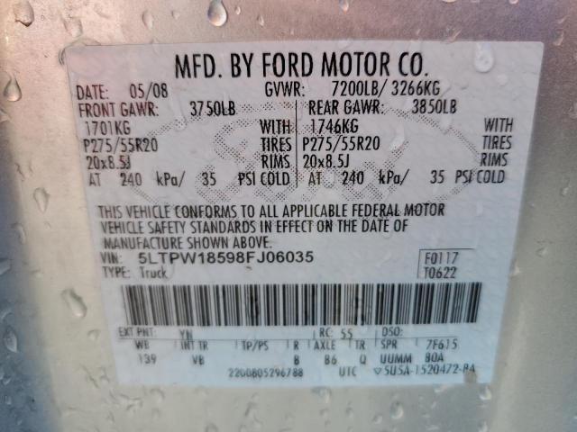 2008 Lincoln Mark Lt VIN: 5LTPW18598FJ06035 Lot: 72846093