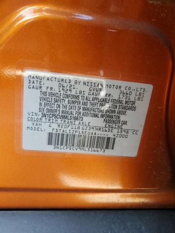 3N1CP5CV9ML516673 Nissan KICKS SV